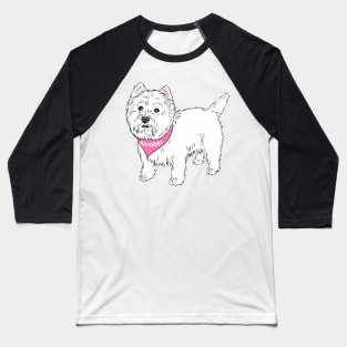 Annabel the westie - custom name (please message me BEFORE you place custom order) Baseball T-Shirt